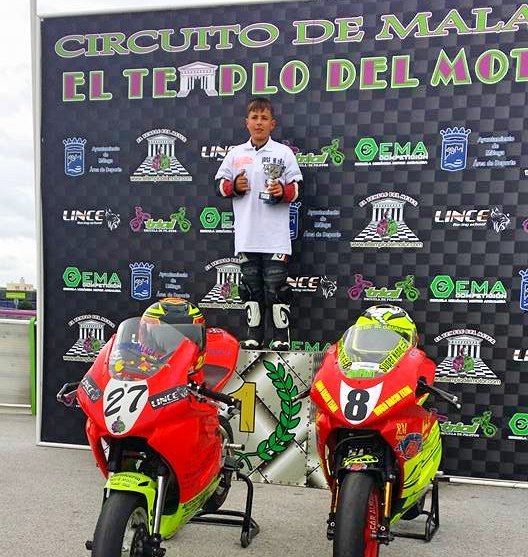 El sanmiguelero Jose Manuel Afonso García, primero en moto minigp140