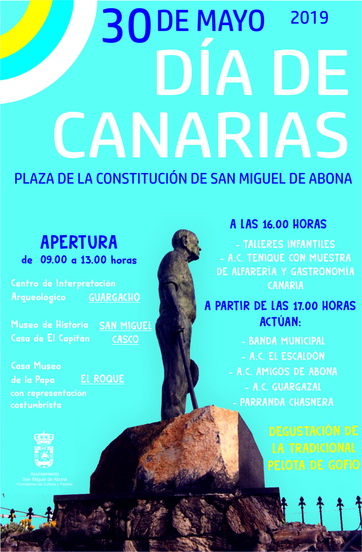 El Ayuntamiento de San Miguel de Abona celebrará el Día de Canarias con diversos actos