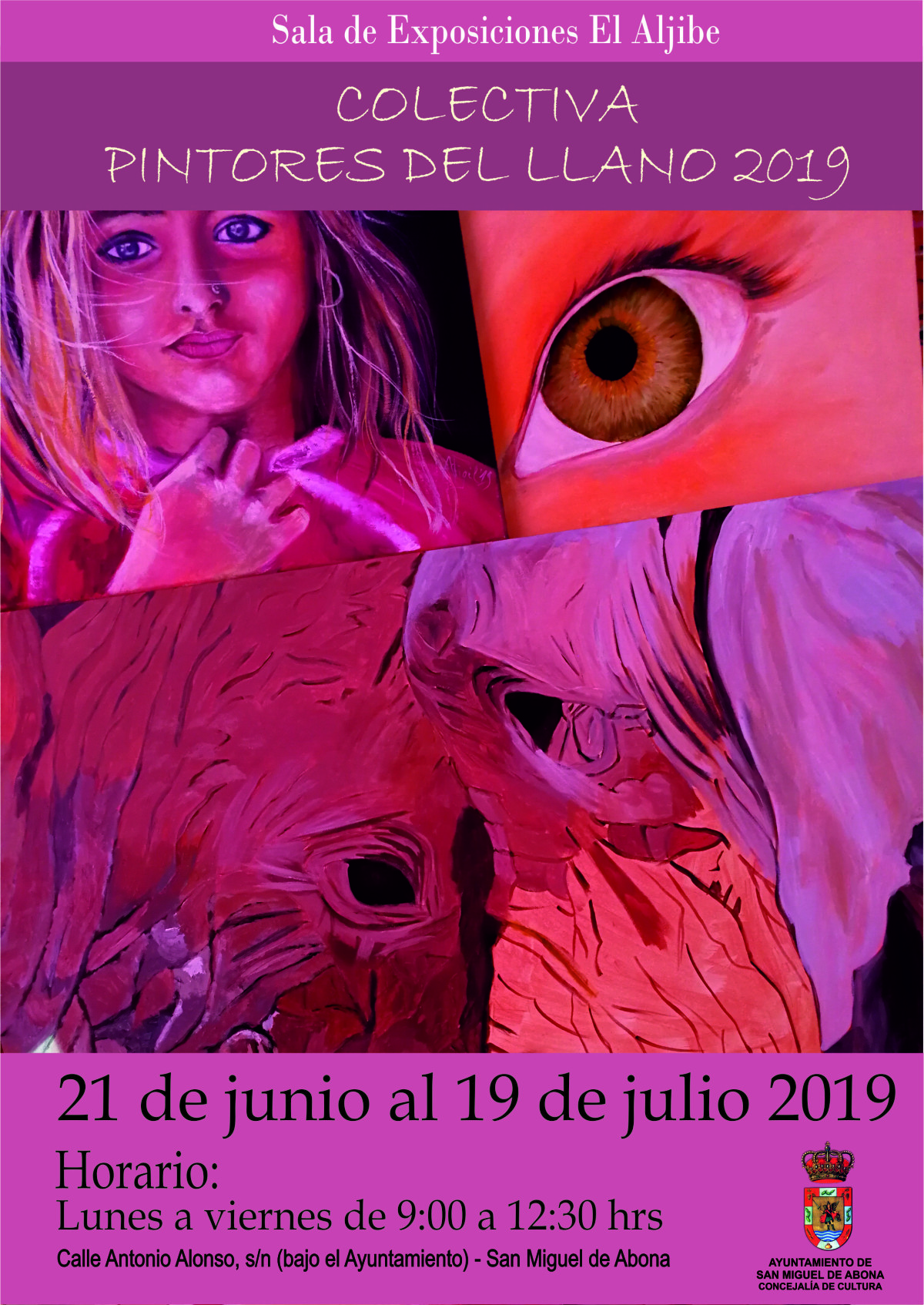 La sala de exposiciones El Aljibe acogerá la colectiva “Pintores del Llano 2019”