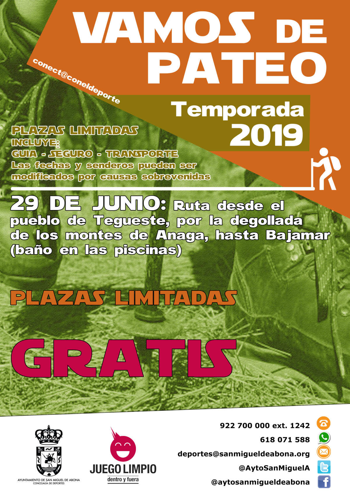 “Vamos de Pateo 2019”. Comienza el programa de senderos del Ayuntamiento de San Miguel de Abona