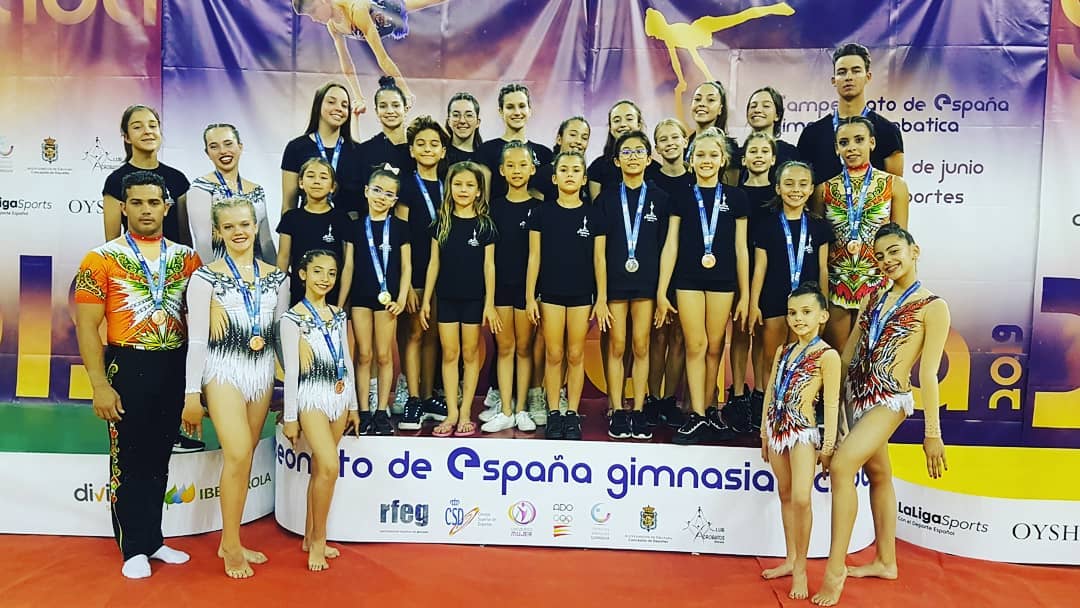 Acroflyers Tenerife se alza con 7 medallas en el Campeonato de España de Gimnasia Acrobática
