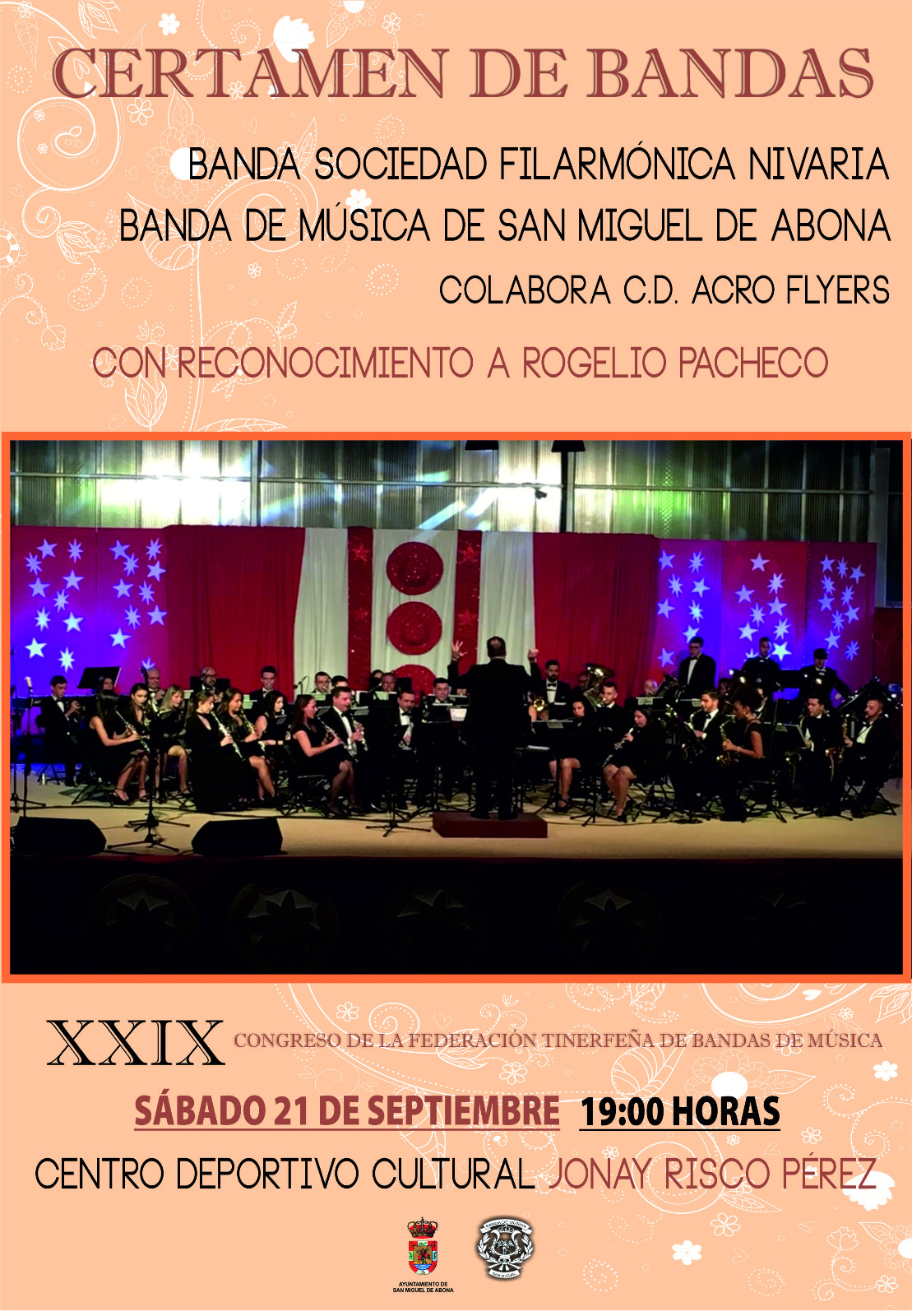 San Miguel celebra el Certamen de Bandas enmarcado en el XXIX Congreso de la Federación tinerfeña de Bandas de Música