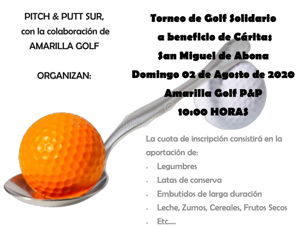 Torneo de Golf Solidario a beneficio de Cáritas San Miguel