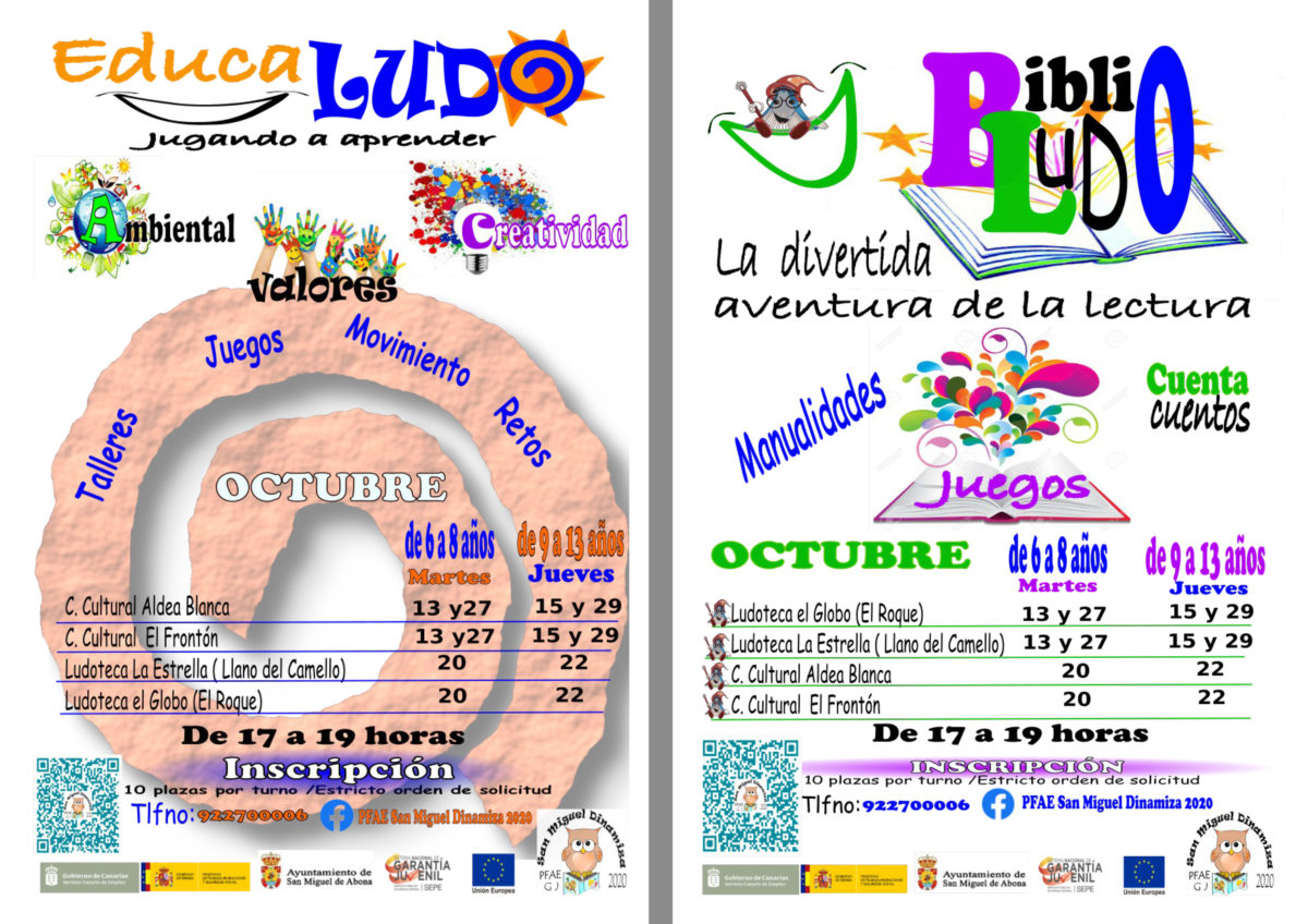 El PFAE San Miguel Dinamiza 2020 pone en marcha los proyectos Educaludo y Biblioludo