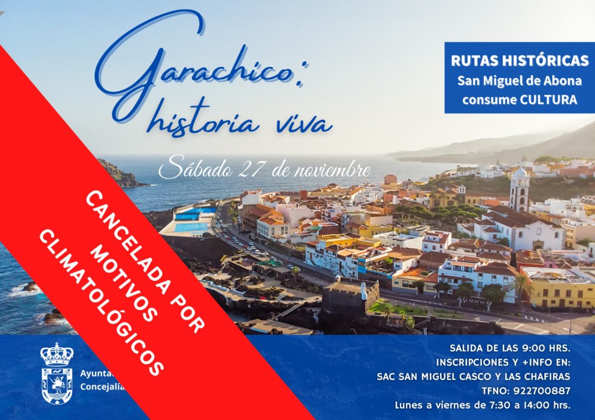 Se cancela la visita a Garachico por inclemencias climatológicas