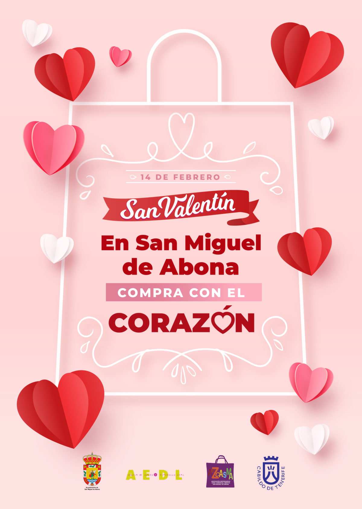 “En San Miguel de Abona, compra con el corazón”, campaña de apoyo al comercio en el Día de San Valentín