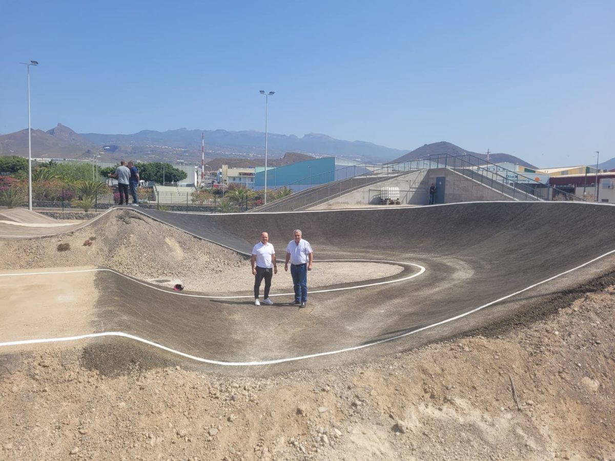 A punto de finalizar las obras del circuito de Skatepark y de BMX en Las Chafiras