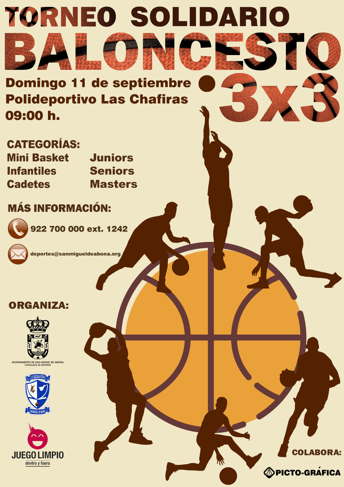 El Ayuntamiento organiza un torneo Solidario 3×3 Baloncesto