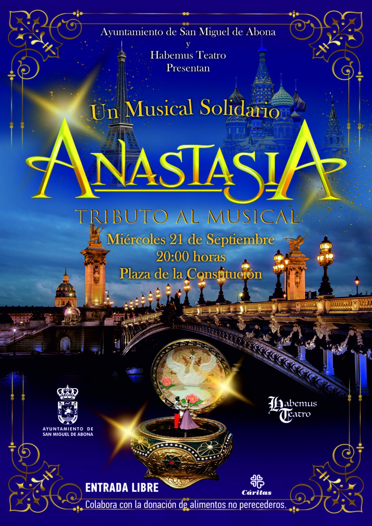 El Musical Anastasia llega a San Miguel de Abona