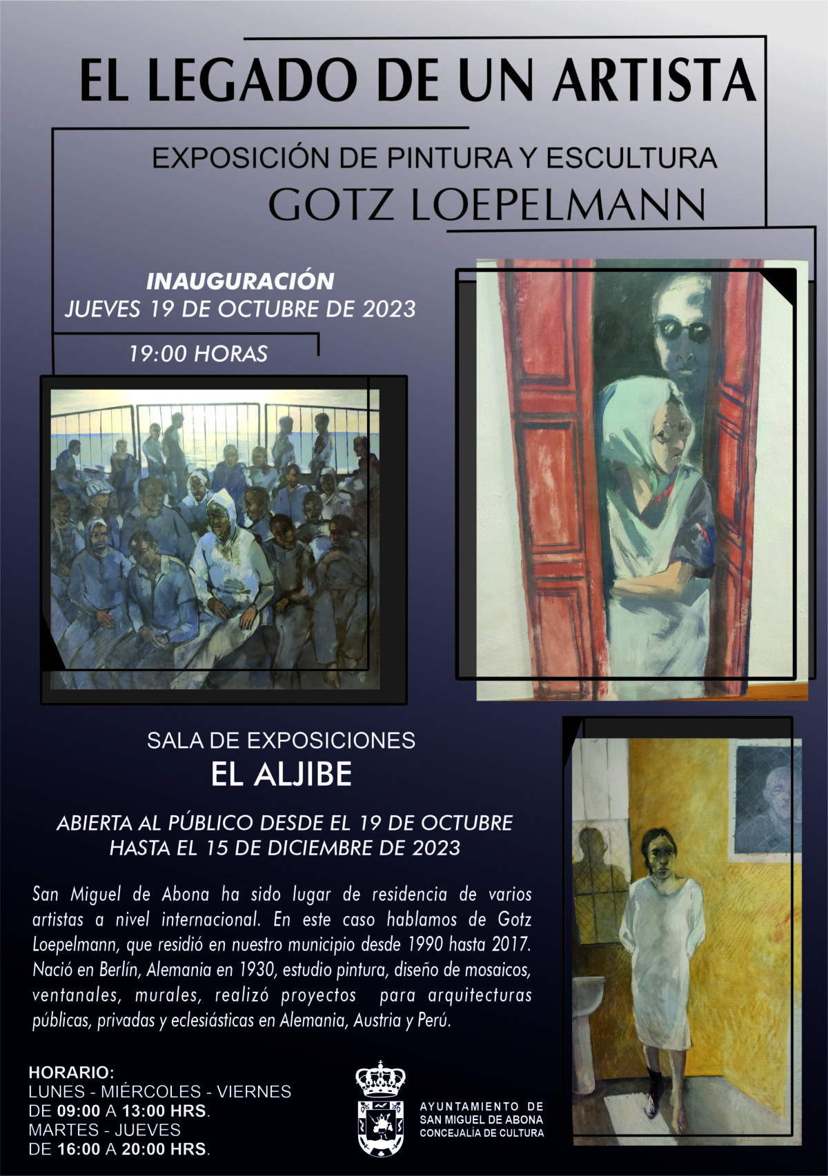 El Aljibe acoge «El legado de un artista», de Gotz Loepelmann