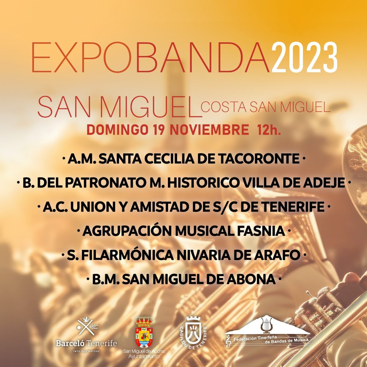 La Costa de San Miguel de Abona acoge EXPOBANDA 2023
