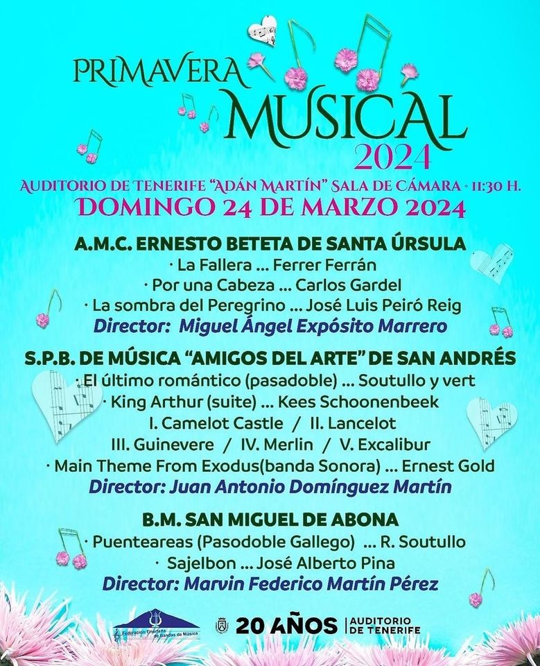 Primavera Musical con la Banda de Música de San Miguel de Abona
