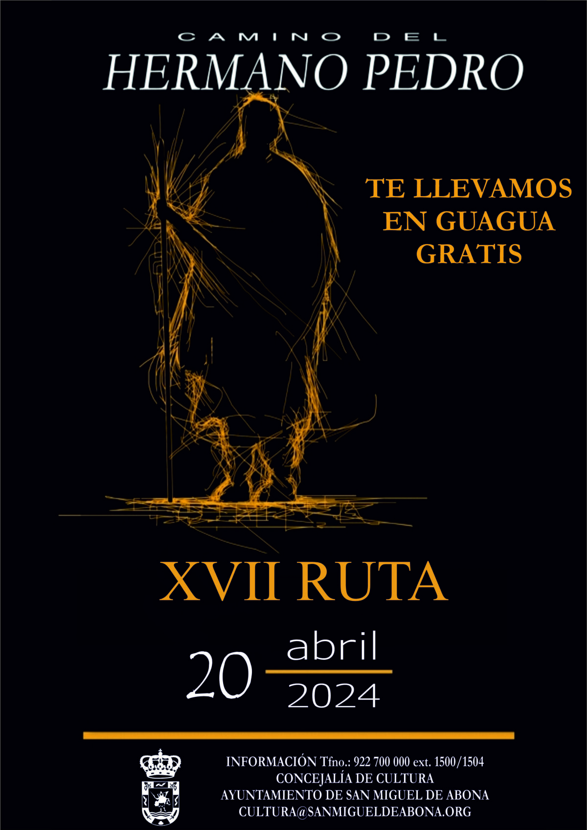 La XVII edición de la Ruta del Camino del Hermano Pedro se celebrará el próximo 20 de abril